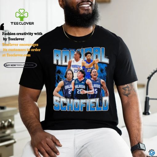 Admiral Schofield basketball player lightning vintage shirt