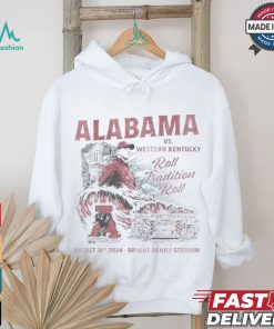 Alabama Crimson Tide vs. Western Kentucky Hilltoppers Game Day August 31st, 2024 Shirt