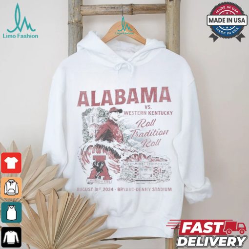 Alabama Crimson Tide vs. Western Kentucky Hilltoppers Game Day August 31st, 2024 Shirt