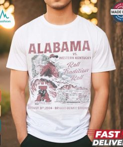 Alabama Crimson Tide vs. Western Kentucky Hilltoppers Game Day August 31st, 2024 Shirt