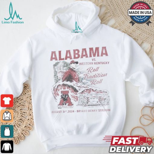 Alabama Crimson Tide vs. Western Kentucky Hilltoppers Game Day August 31st, 2024 Shirt