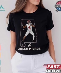 Alabama Football Jalen Milroe State Star Shirt