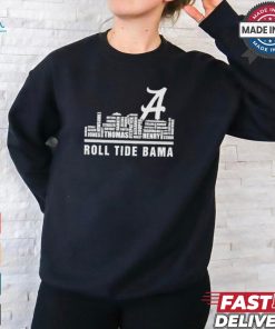 Alabama Skyline 2024 Alabama Crimson Tide Roll Tide Roll Players Name shirt