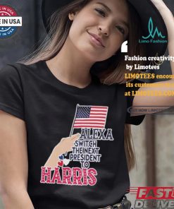 Alexa Switch The Next President To Harris America President Vote Flag T shirt