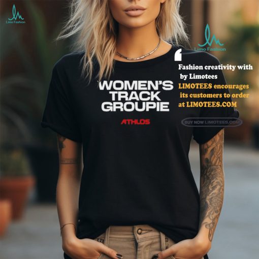 Alexis Ohanian Wearing Athlos Women’s Track Groupie Shirt