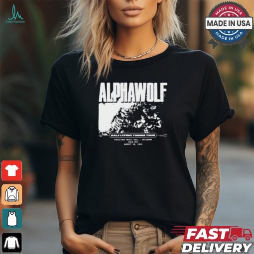 Alpha Wolf Aug 10 2024 Brisbane Half Living Things Shirt