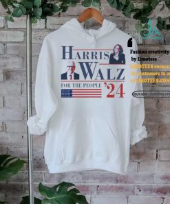 American Flag Harris Walz ’24 For The People T Shirt
