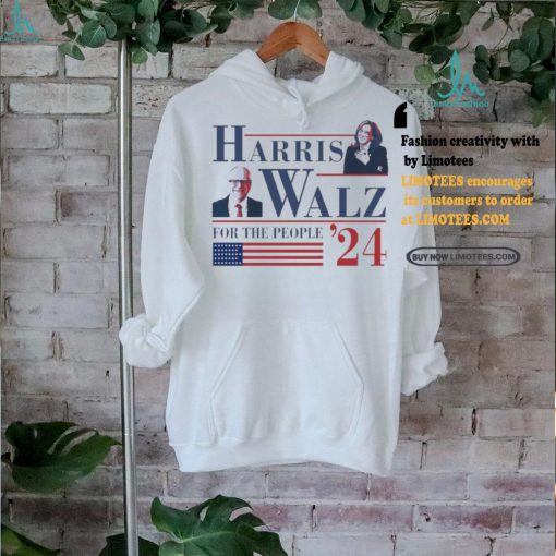 American Flag Harris Walz ’24 For The People T Shirt