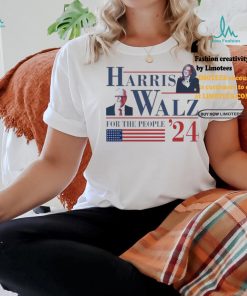 American Flag Harris Walz ’24 For The People T Shirt