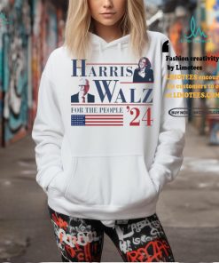 American Flag Harris Walz ’24 For The People T Shirt