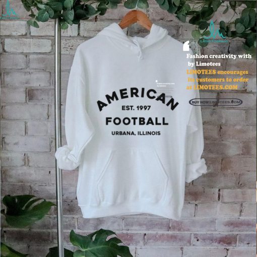 American Football American Est. 1997 Football Urbana Illinios Tee shirt