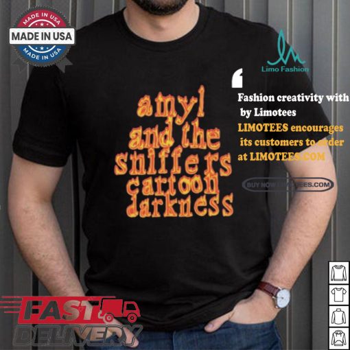 Amyl And The Sniffers Cartoon Darkness T shirt