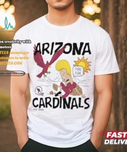 Arizona Cardinals NFL x Homage x Beavis and Butt Head Unisex Tri Blend T Shirt