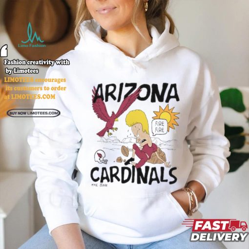 Arizona Cardinals NFL x Homage x Beavis and Butt Head Unisex Tri Blend T Shirt