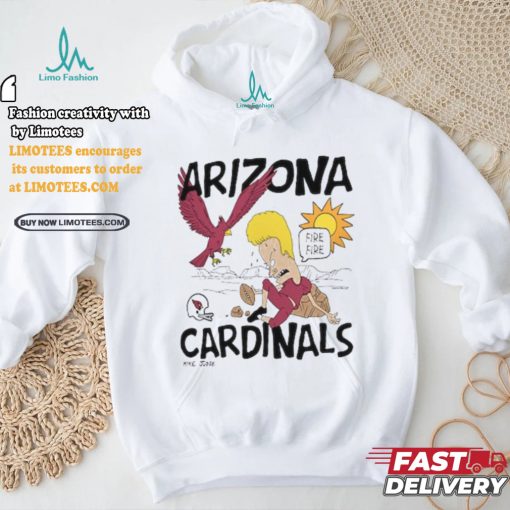 Arizona Cardinals NFL x Homage x Beavis and Butt Head Unisex Tri Blend T Shirt