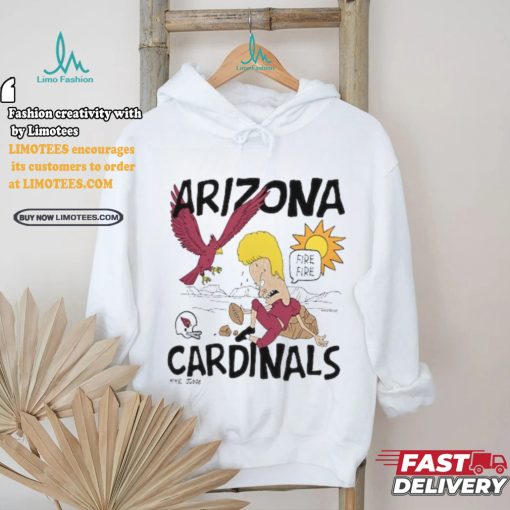 Arizona Cardinals NFL x Homage x Beavis and Butt Head Unisex Tri Blend T Shirt