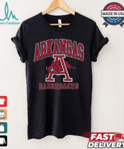 Arkansas razorbacks black classic oversized logo short sleeve fashion t shirt Arkansas razorbacks black classic oversized logo short sleeve fashion t shirt