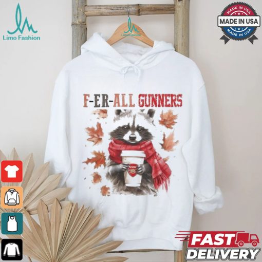 Arsenal Raccoon Fan F er all Gunners In Fall Season T shirt