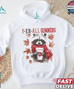 Arsenal Raccoon Fan F er all Gunners In Fall Season T shirt