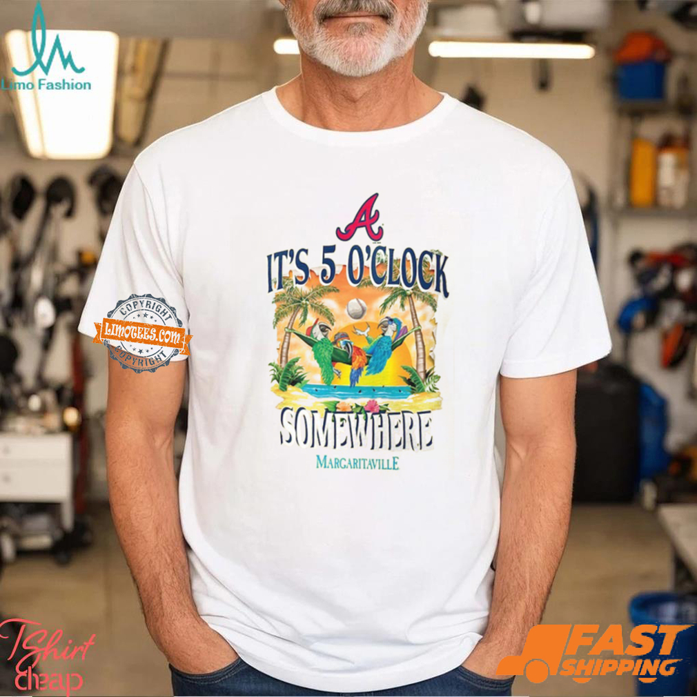 Atlanta Braves Five O'Clock Graphic T Shirt Atlanta Braves Five O'Clock Graphic T Shirt