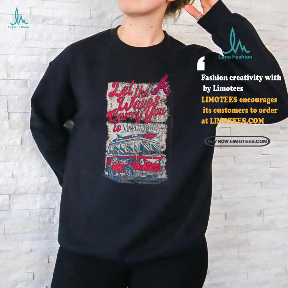 Atlanta Braves Margaritaville Bus Waves Graphic T Shirt Atlanta Braves Margaritaville Bus Waves Graphic T Shirt