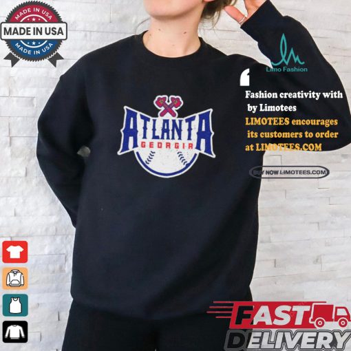 Atlanta Georgia Atl Vintage Baseball Shirt
