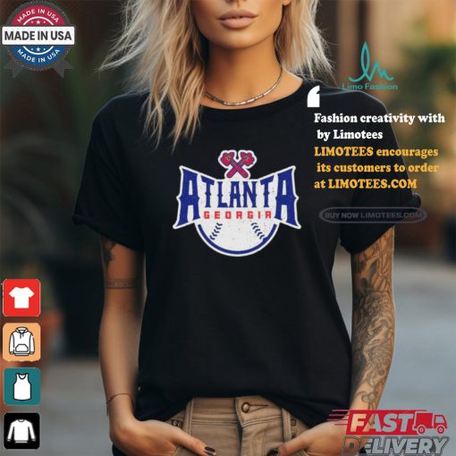 Atlanta Georgia Atl Vintage Baseball Shirt