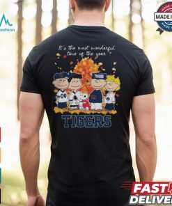 Auburn Tigers Peanuts Characters Autumn It’s The Most Wonderful Time Of The Year Shirt