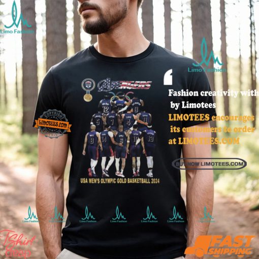 Avengers USA Men’s Olympic Gold Basketball 2024 T Shirt