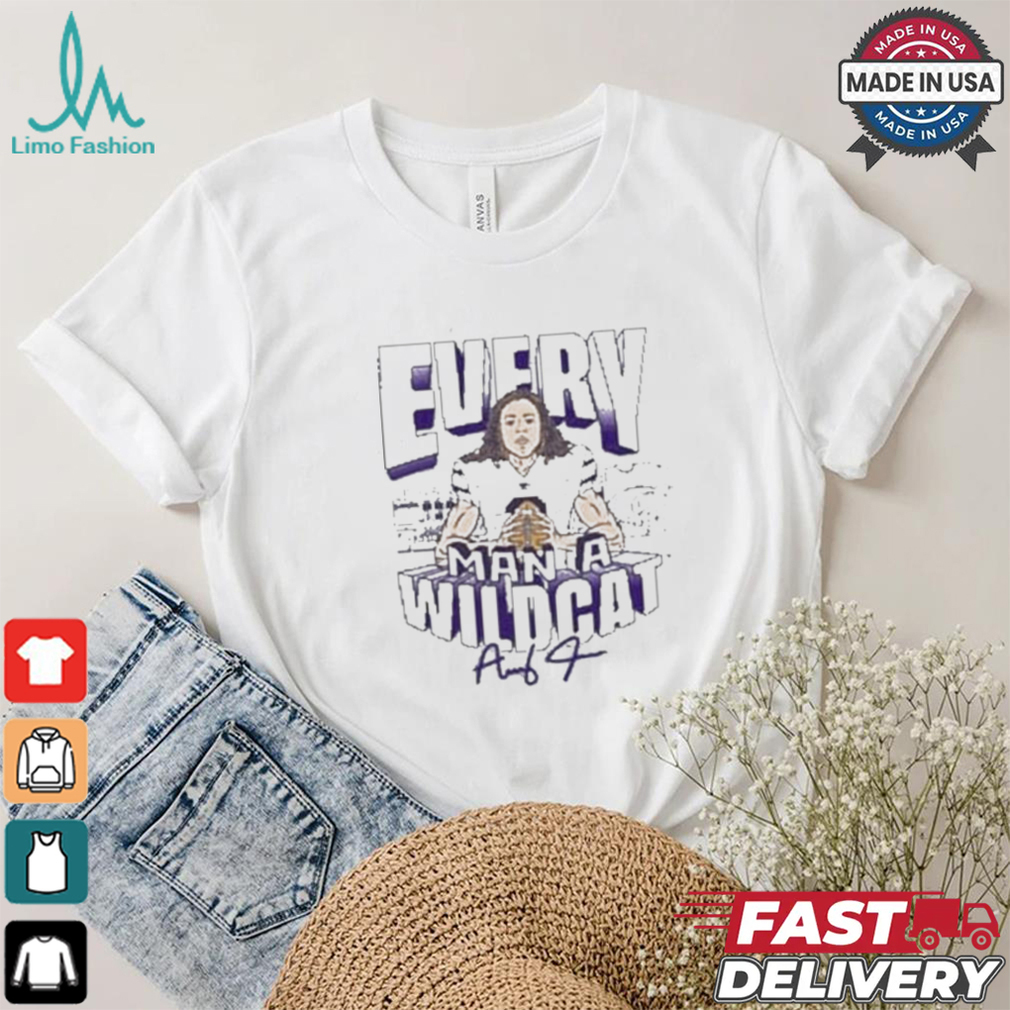 Avery Johnson K state Wildcats Grey Football Caricature T shirt Avery Johnson K state Wildcats Grey Football Caricature T shirt