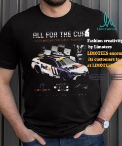 Awesome Men’s Denny Hamlin Joe Gibbs Racing Team Collection Black 2024 NASCAR Cup Series Playoffs FedEx T Shirt