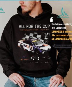 Awesome Men’s Denny Hamlin Joe Gibbs Racing Team Collection Black 2024 NASCAR Cup Series Playoffs FedEx T Shirt