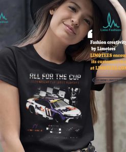 Awesome Men’s Denny Hamlin Joe Gibbs Racing Team Collection Black 2024 NASCAR Cup Series Playoffs FedEx T Shirt