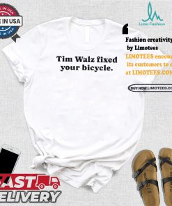 Awesome Tim Walz Fixed Your Bicycle Shirt