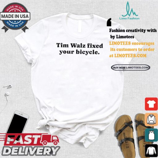Awesome Tim Walz Fixed Your Bicycle Shirt