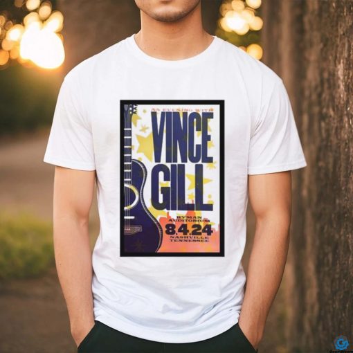 Awesome Tour poster vince gill in nashville tn on august 4 2024 shirt