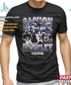 BEST Sterling Shepard Wearing Saquon Barkley Shirt