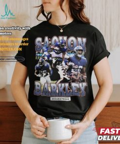 BEST Sterling Shepard Wearing Saquon Barkley Shirt