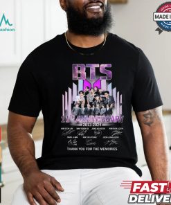BTS thank you for the memories shirt