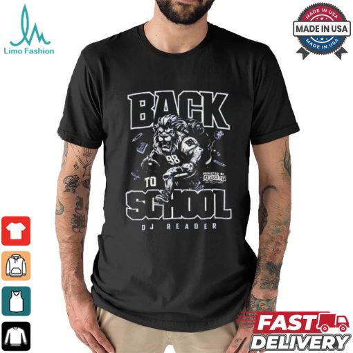 Back To School Dj Reader Lion Football T shirt