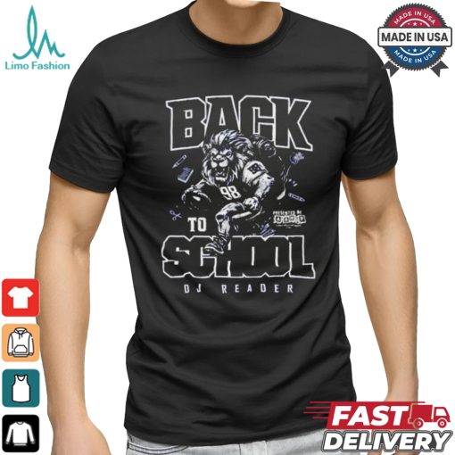 Back To School Dj Reader Lion Football T shirt