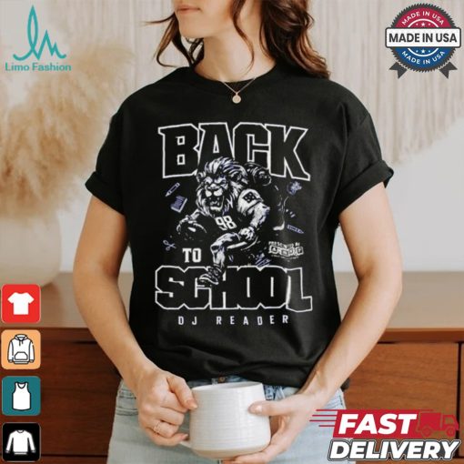 Back To School Dj Reader Lion Football T shirt