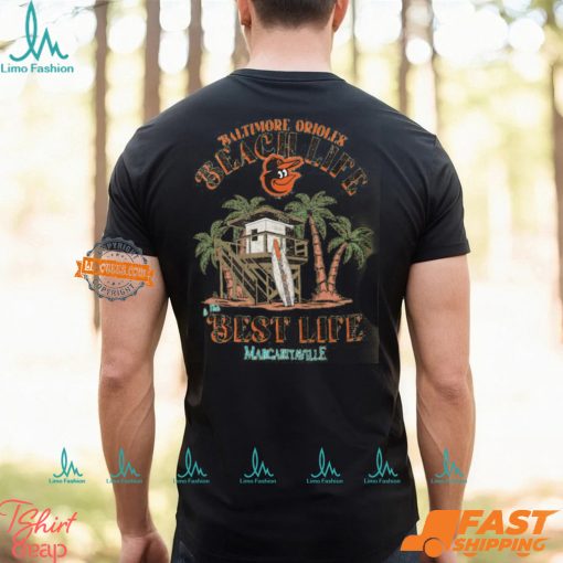 Baltimore Orioles Beach Hut Graphic T Shirt