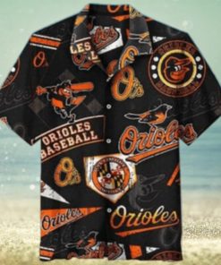 Baltimore Orioles Classic Black Game Day Hawaiian Shirt