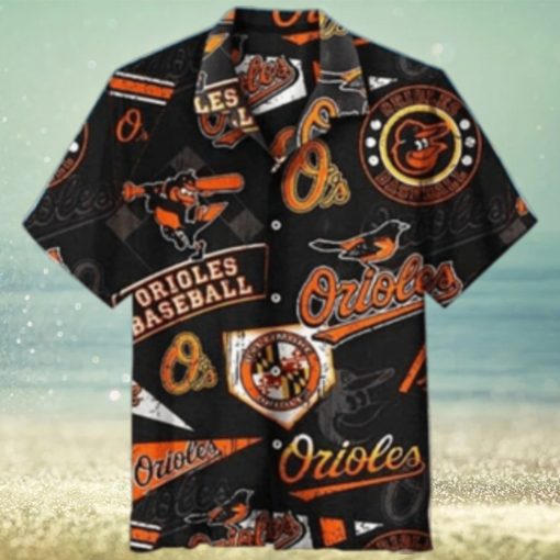 Baltimore Orioles Classic Black Game Day Hawaiian Shirt