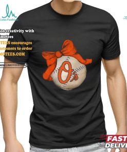 Baltimore Orioles Tiny Turnip Infant Baseball Bow Bodysuit shirt