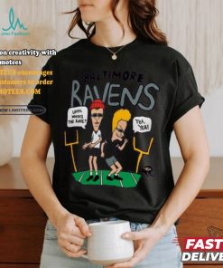 Baltimore Ravens NFL x Homage x Beavis and Butt Head Unisex Tri Blend T Shirt, hoodie, sweater, long sleeve and tank top Baltimore Ravens NFL x Homage x Beavis and Butt Head Unisex Tri Blend T Shirt