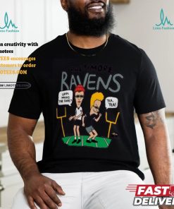Baltimore Ravens NFL x Homage x Beavis and Butt Head Unisex Tri Blend T Shirt, hoodie, sweater, long sleeve and tank top Baltimore Ravens NFL x Homage x Beavis and Butt Head Unisex Tri Blend T Shirt