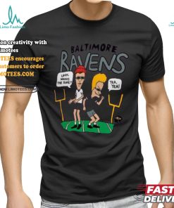 Baltimore Ravens NFL x Homage x Beavis and Butt Head Unisex Tri Blend T Shirt, hoodie, sweater, long sleeve and tank top Baltimore Ravens NFL x Homage x Beavis and Butt Head Unisex Tri Blend T Shirt