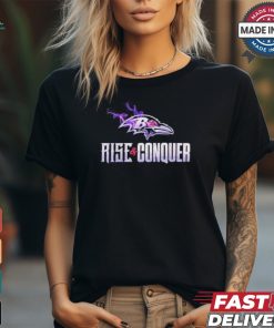Baltimore Ravens Rise And Conquer Snapback Shirt